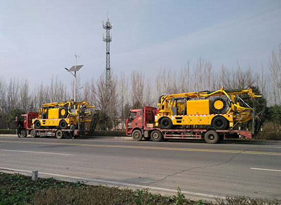 GHSP3016混凝土濕噴臺(tái)車發(fā)貨現(xiàn)場