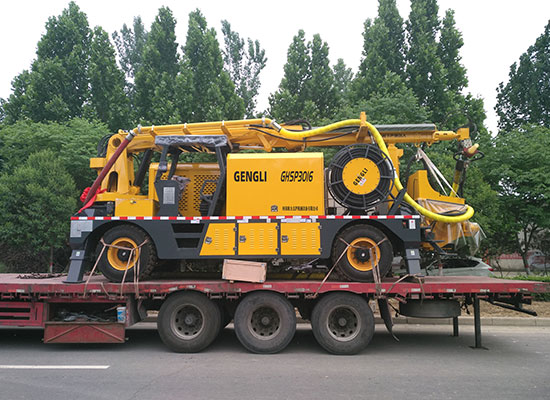 GHSP3016混凝土濕噴臺(tái)車發(fā)貨現(xiàn)場